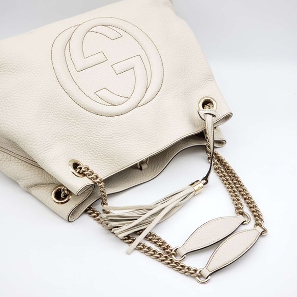 100% Authentic Gucci GG Soho on Chain  Shoulder Bag - Picture 6 of 16